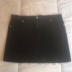 black corduroy skirt